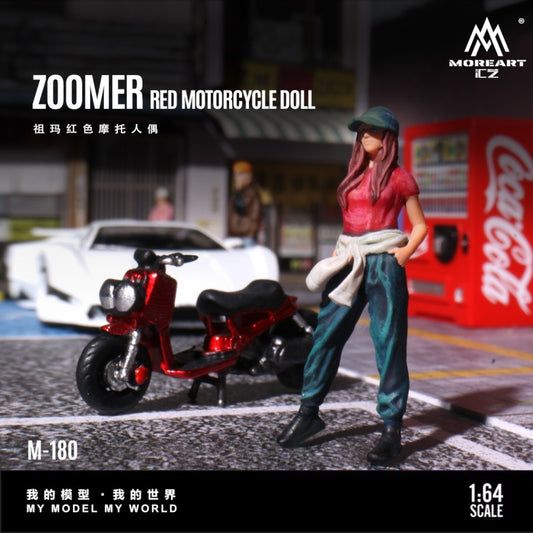 Pre-Order bis 10.08.2025 - MoreArt - Zuma Red Motorcycle Figure Resin - MO222180
