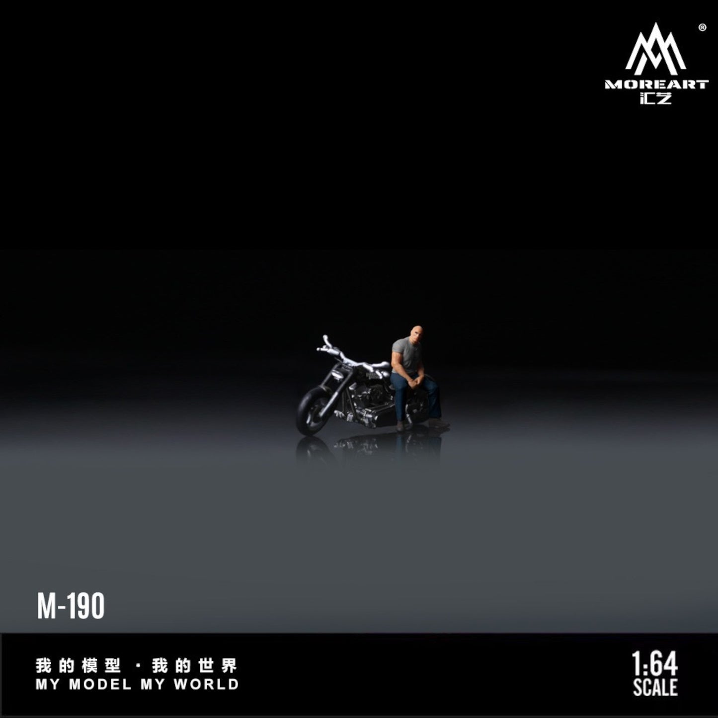 Pre-Order bis 13.09.2025 - MoreArt - Harley Muscle Man Motorcycle Figure - MO222190
