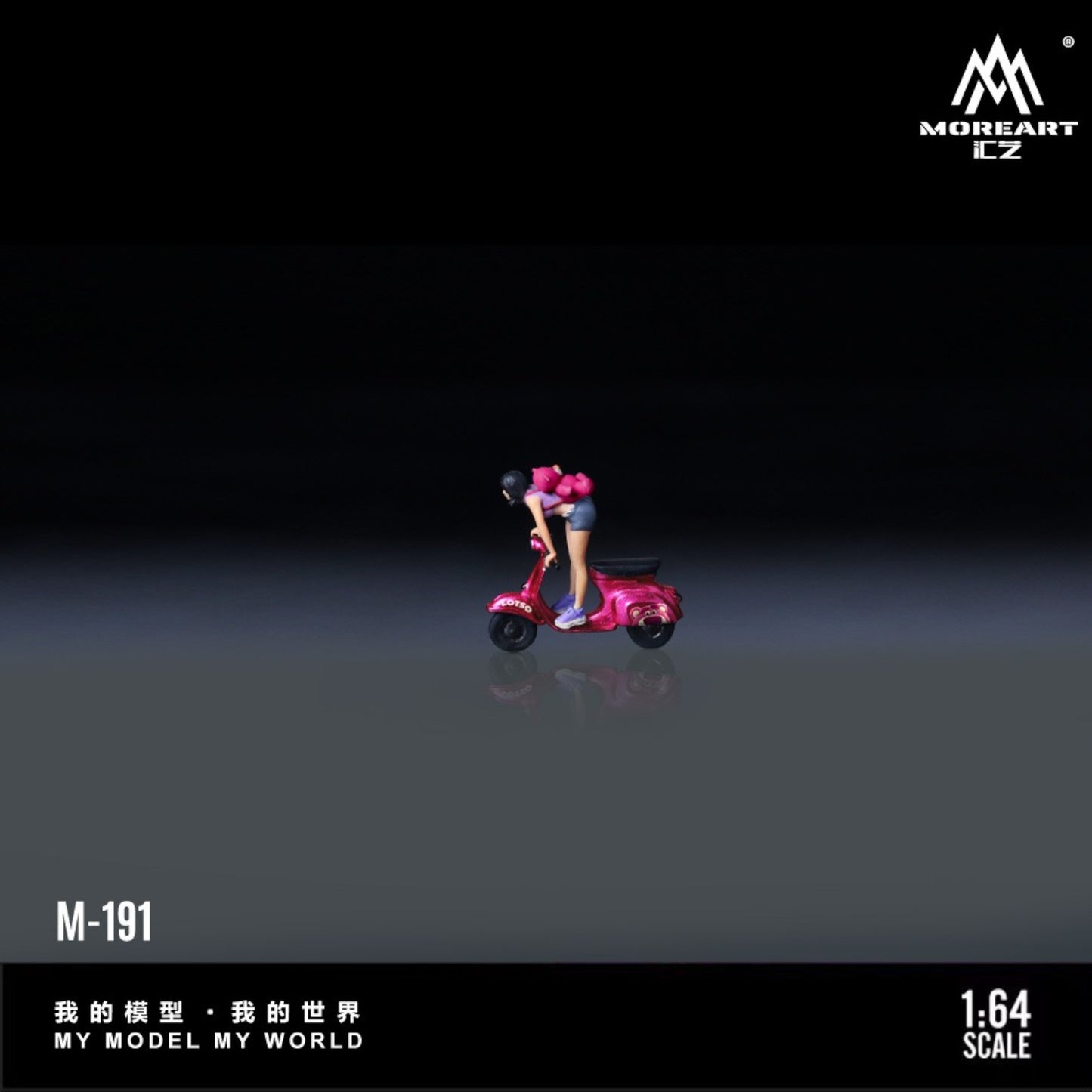 Pre-Order bis 16.09.2025 - Strawberry Bear Pedal Motorcycle Figure - Resin - MO222191