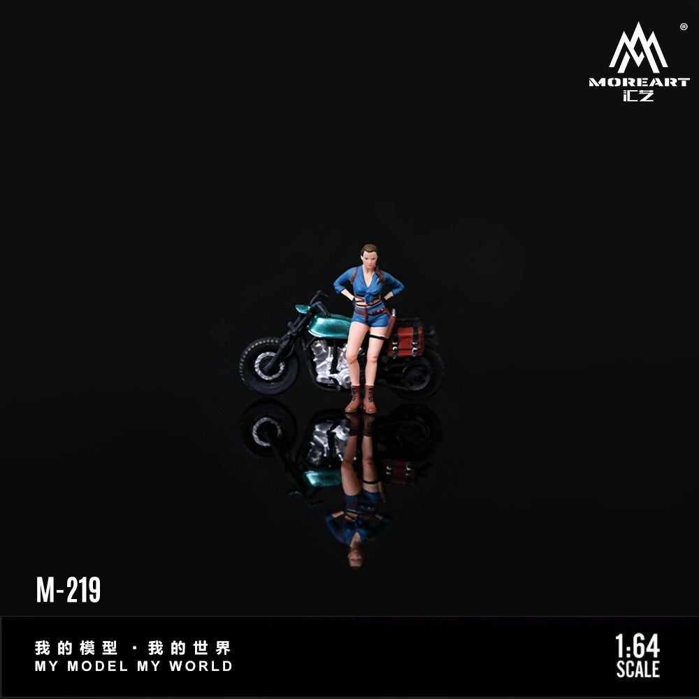 MoreArt - Pre-Order - Tomb Raider Female Figure Off-road Motorcycle - Resin - MO222219
