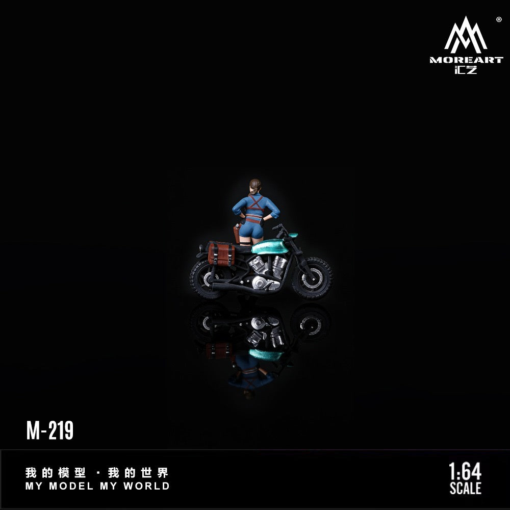 MoreArt - Pre-Order - Tomb Raider Female Figure Off-road Motorcycle - Resin - MO222219