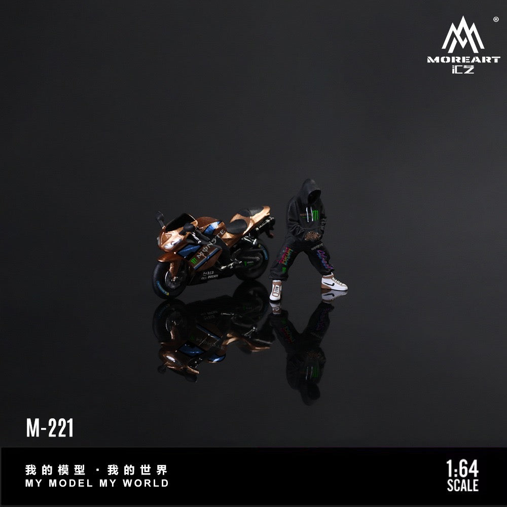 Pre-Order bis 22.01.2026 - MoreArt - Kawasaki 2006 ZX-10R with Claw Art Cool Figure - Resin - MO222221