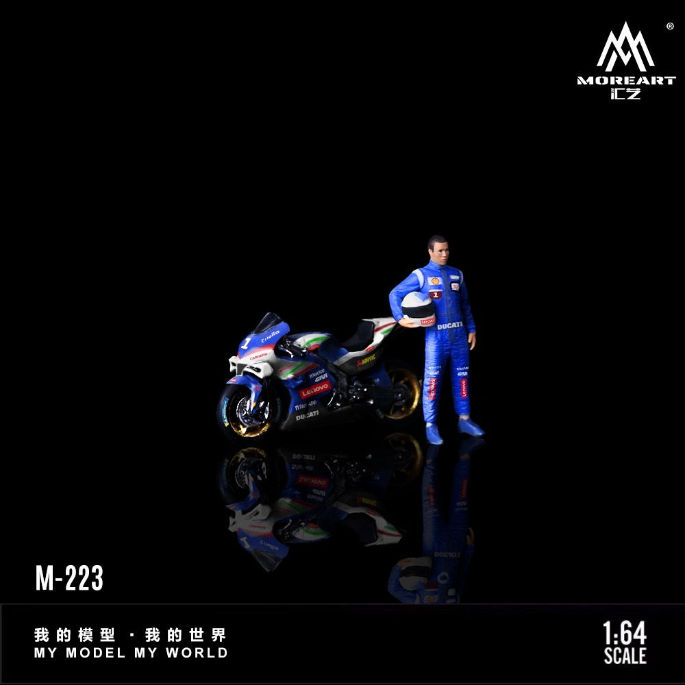MoreArt - Pre-Order - Ducati MOTOGP Blue #1 Motorcycle Racer Set - MO222223