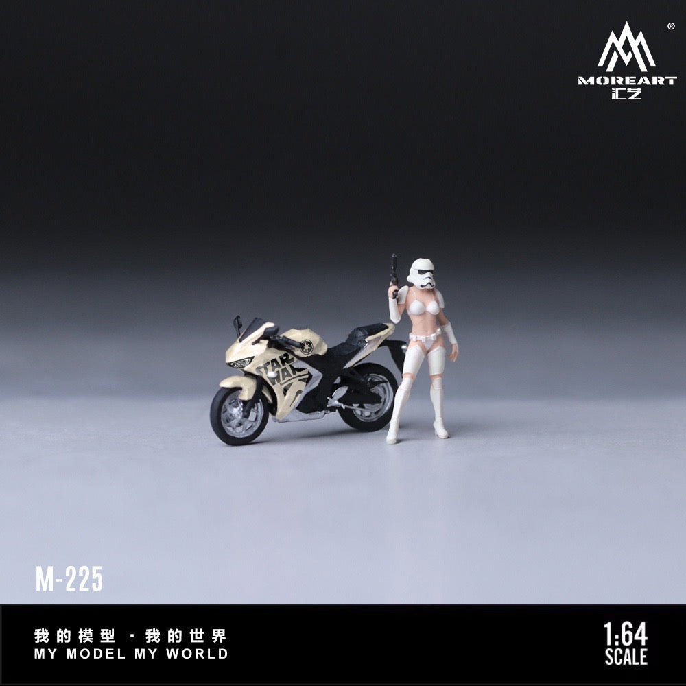MoreArt - Pre-Order - Yamaha YZF-R3 Star Wars Motorcycle Figure Set - MO222225