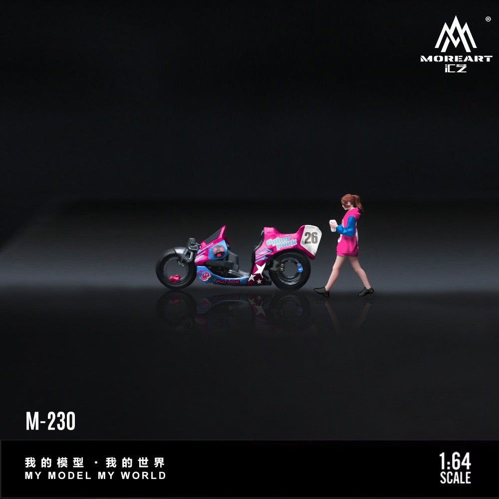 MoreArt - Pre-Order - Cyberpunk 26th Century  Future Motorcycle Girl Set - MO222230