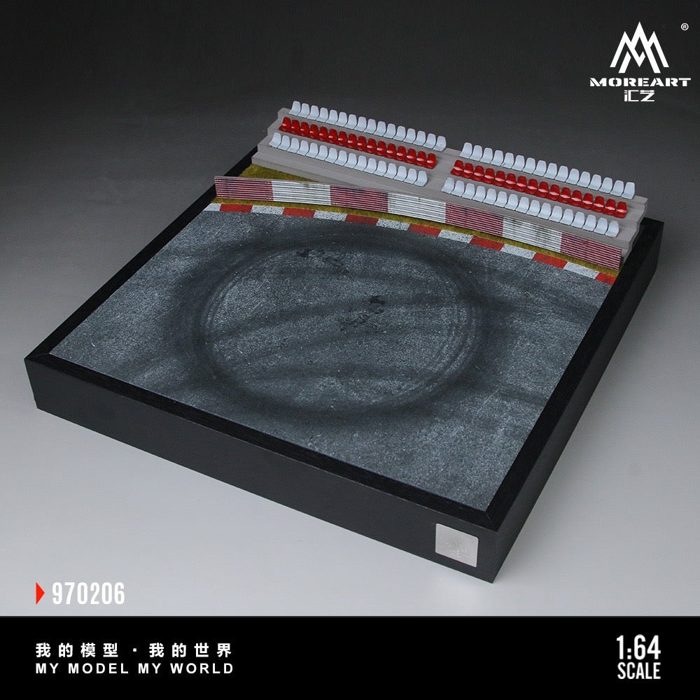 MoreArt - Pre-Order - Car Drift Turntable Scene Model 02 - Diorama - MO970206