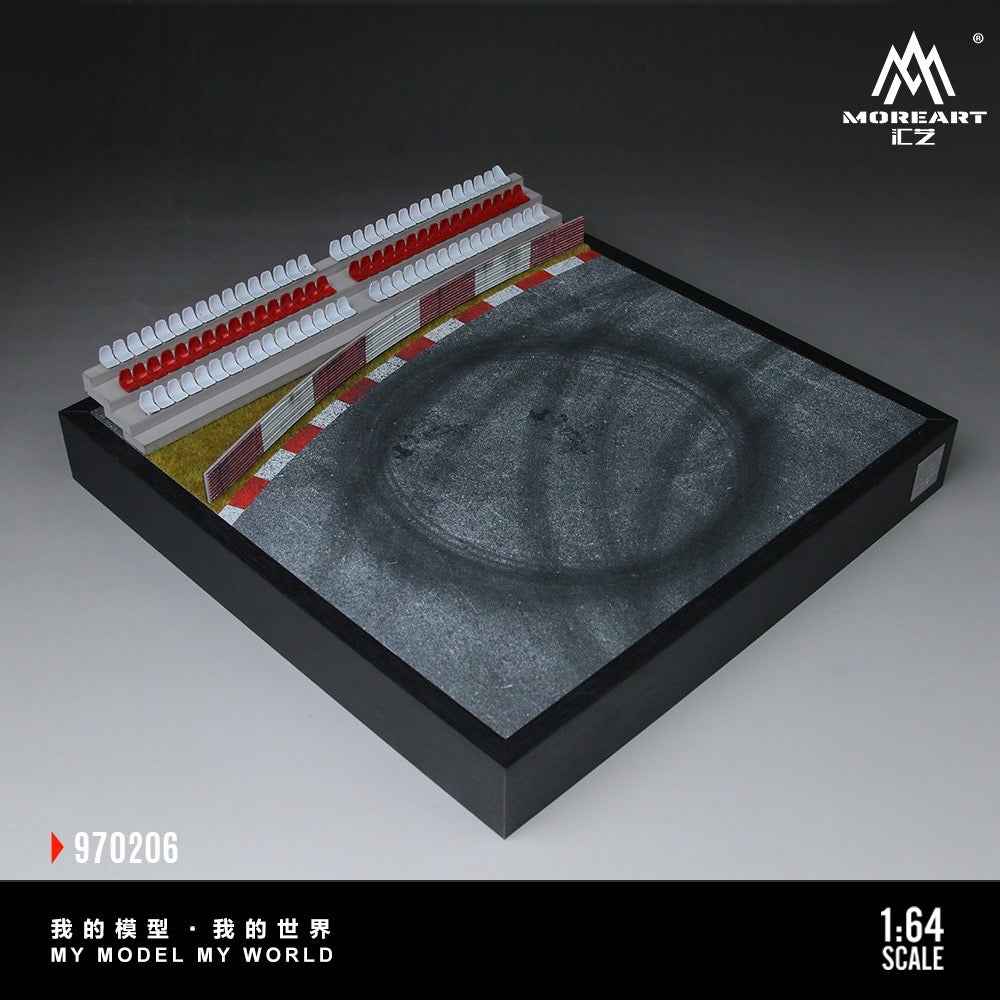 MoreArt - Pre-Order - Car Drift Turntable Scene Model 02 - Diorama - MO970206