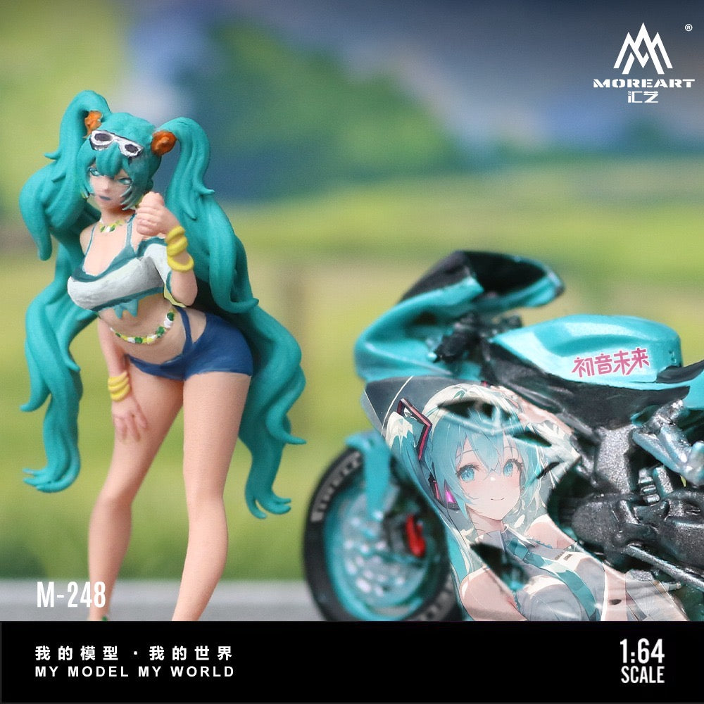 MoreArt - Pre-Order - Hatsune Miko Motorcycle Doll Set - Resin - MO222248