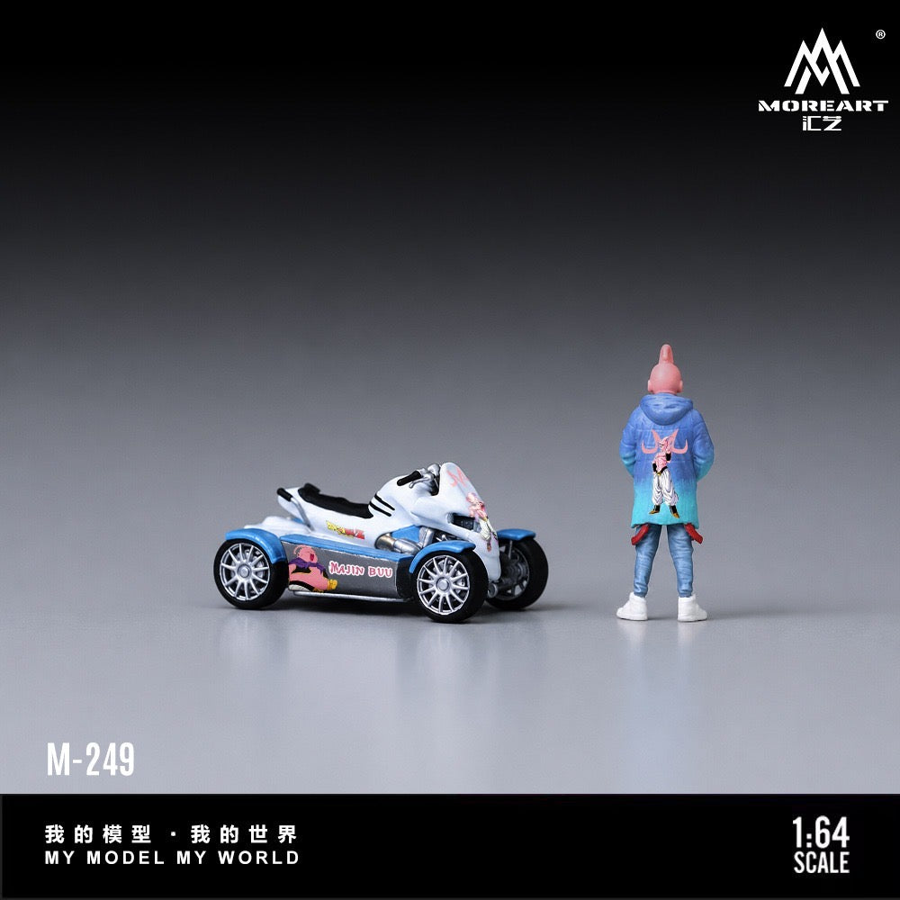 Pre-Order bis 09.06.2026 - MoreArt - Majin Buu Quad Bike Figur Set - Resin - MO222249