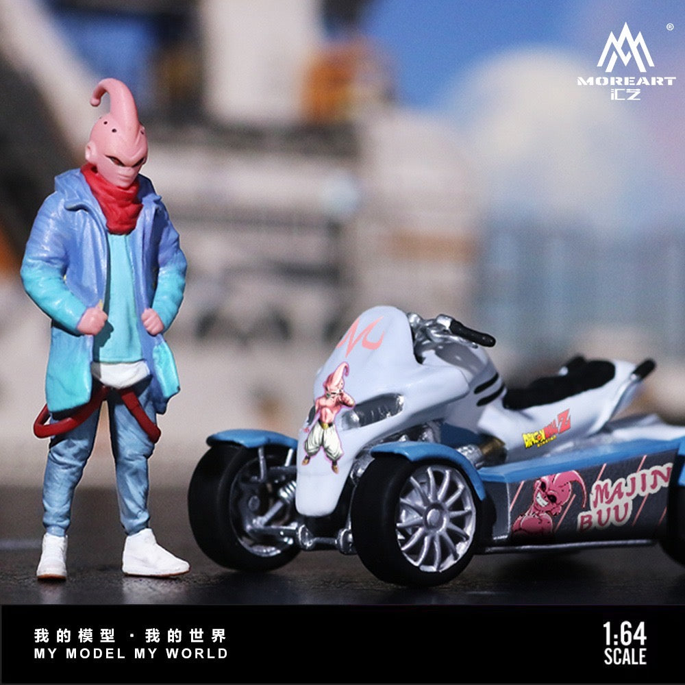 Pre-Order bis 09.06.2026 - MoreArt - Majin Buu Quad Bike Figur Set - Resin - MO222249