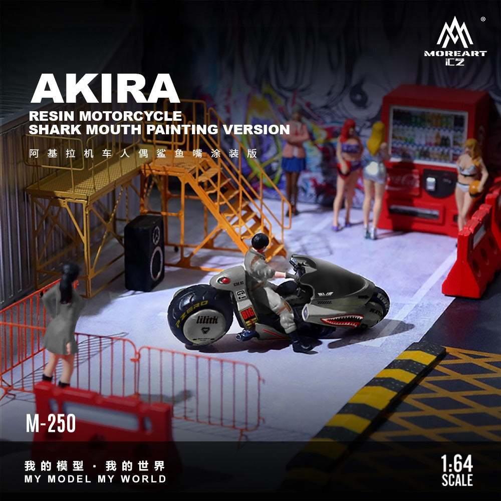 Pre-Order bis 13.06.2026 - MoreArt - Akira Motorcycle Sharkmouth Figur Set - Resin - MO222250