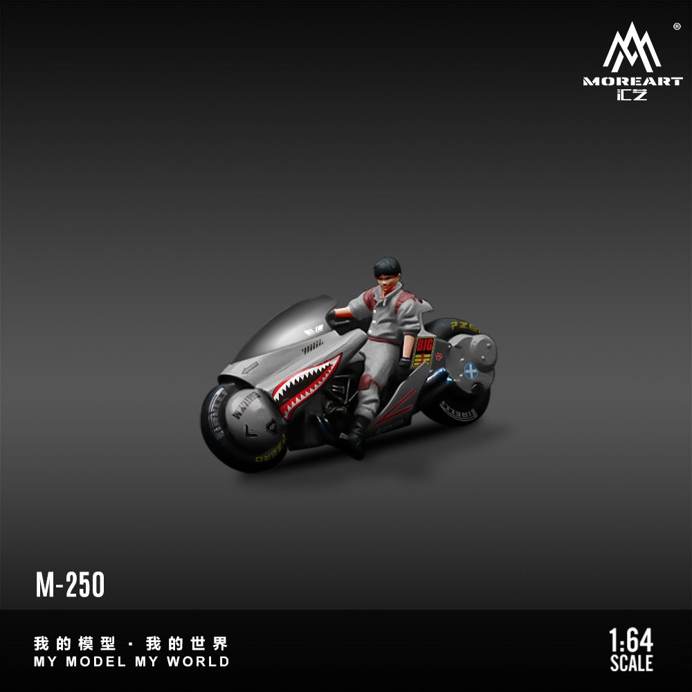 Pre-Order bis 13.06.2026 - MoreArt - Akira Motorcycle Sharkmouth Figur Set - Resin - MO222250