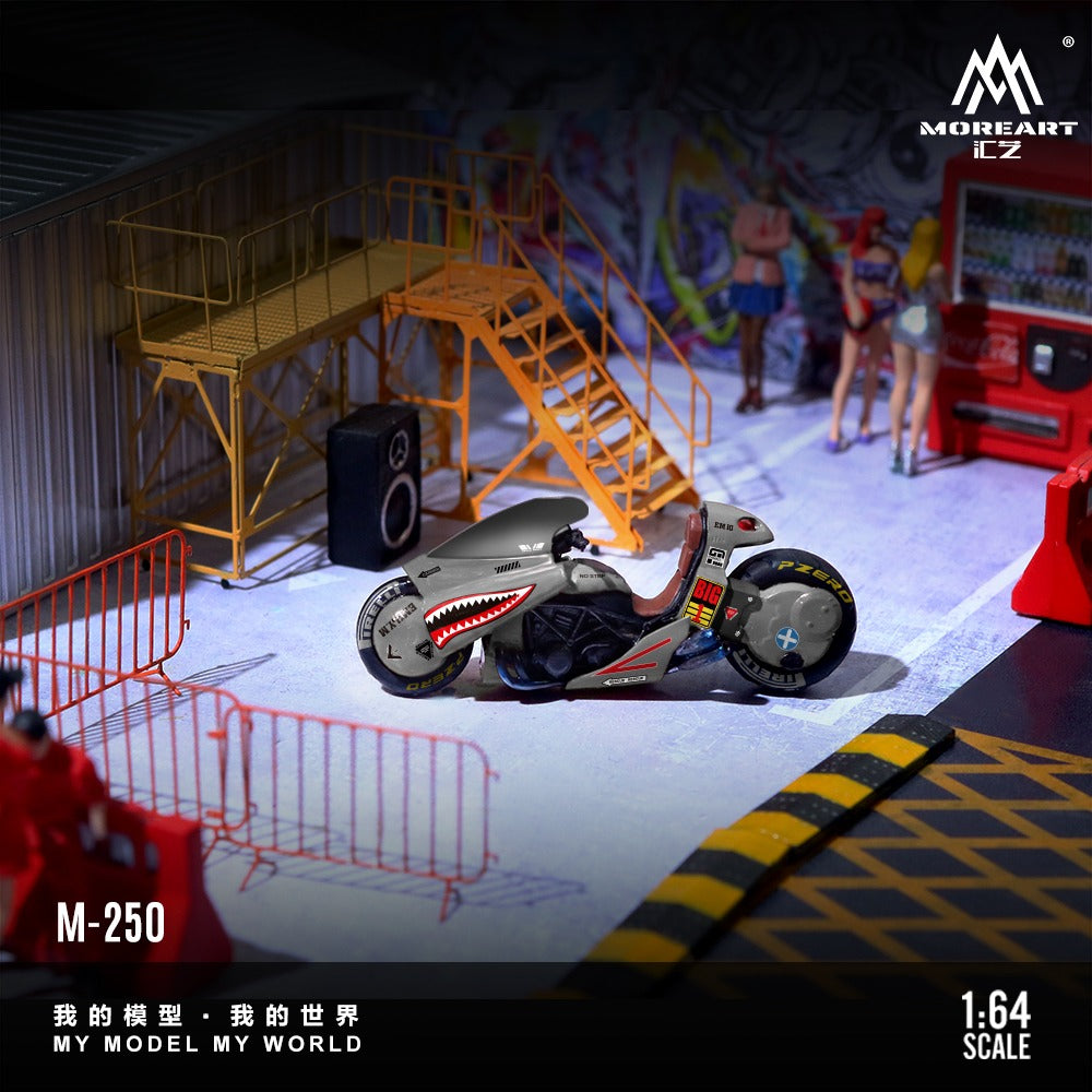 Pre-Order bis 13.06.2026 - MoreArt - Akira Motorcycle Sharkmouth Figur Set - Resin - MO222250