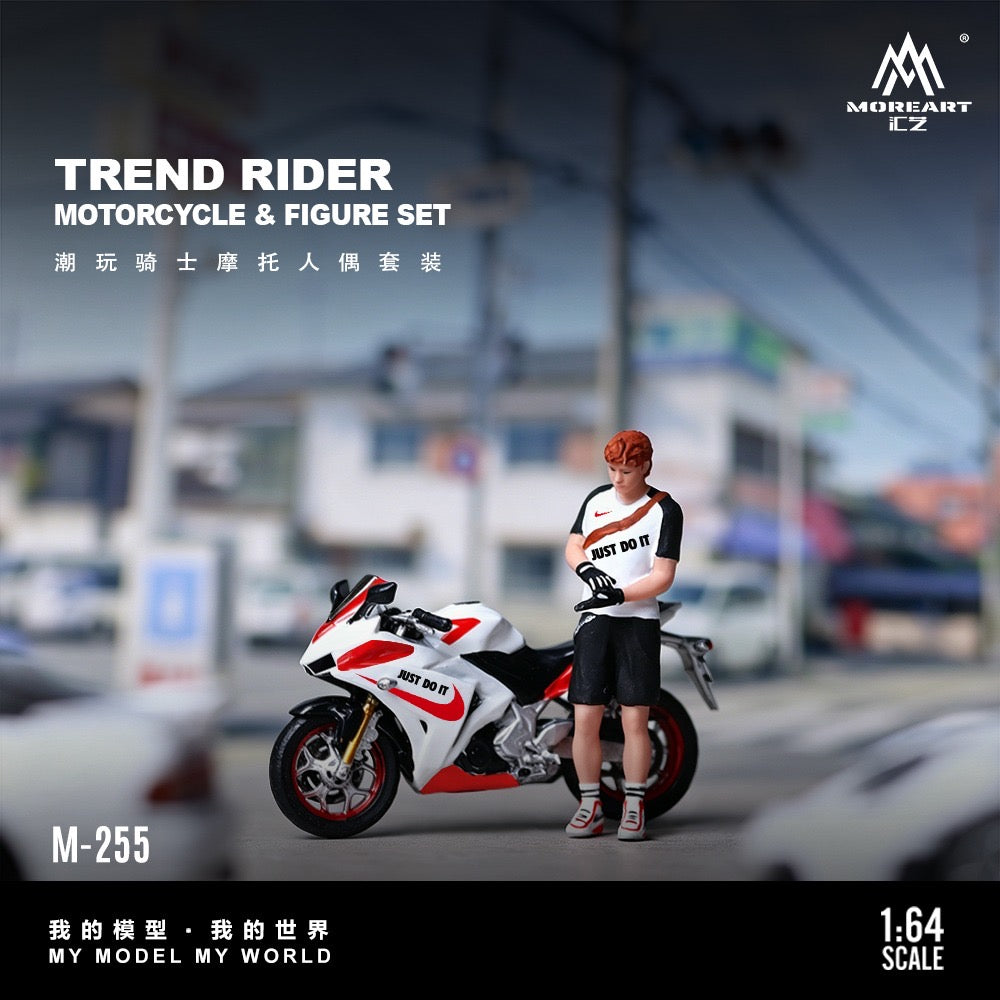 MoreArt - Pre-Order - Trend Rider Motorcycle FigurSet - Resin - MO222255