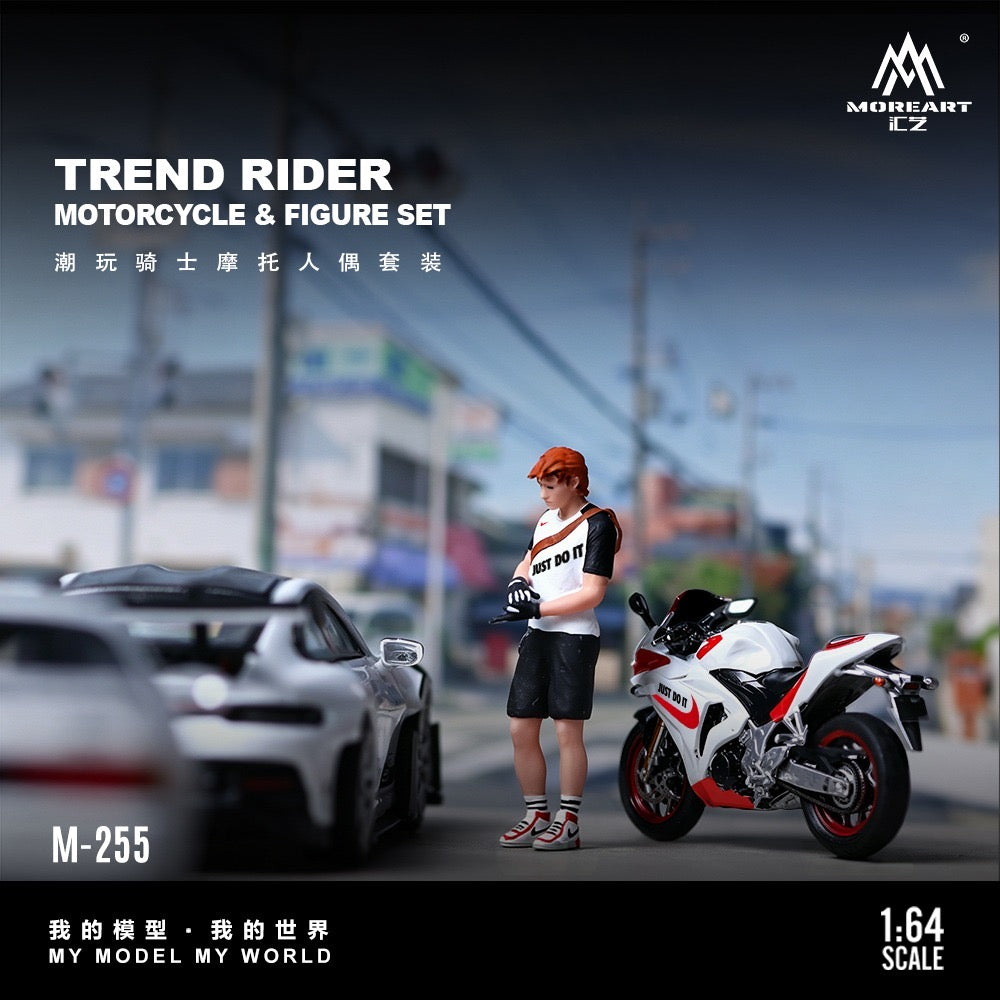 MoreArt - Pre-Order - Trend Rider Motorcycle FigurSet - Resin - MO222255