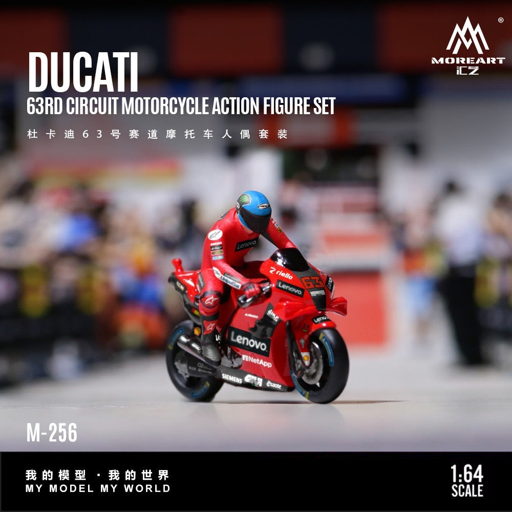 MoreArt - Pre-Order - Ducati 63 Circuit Motorcycle Figur Set - Resin - MO222256
