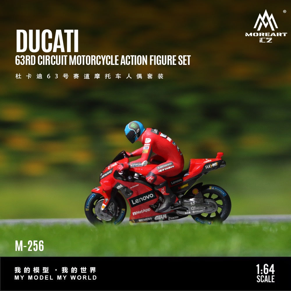 MoreArt - Pre-Order - Ducati 63 Circuit Motorcycle Figur Set - Resin - MO222256