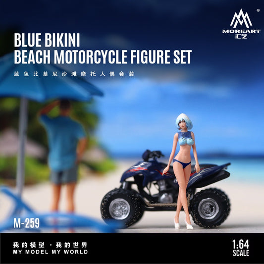 MoreArt - Pre-Order - Blue Bikini Beach with Quad Doll Set - Resin - MO222259