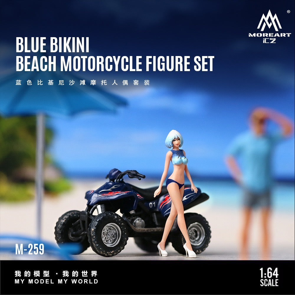 MoreArt - Pre-Order - Blue Bikini Beach with Quad Doll Set - Resin - MO222259