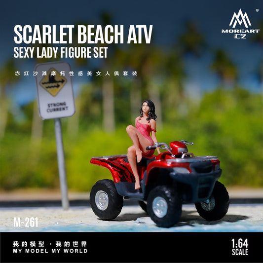 MoreArt - Pre-Order - Scarlet Beach ATV sexy Lady Figur Set - Resin - MO222261