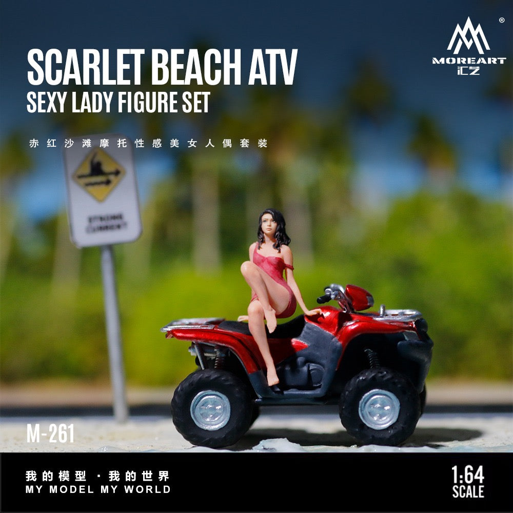MoreArt - Pre-Order - Scarlet Beach ATV sexy Lady Figur Set - Resin - MO222261