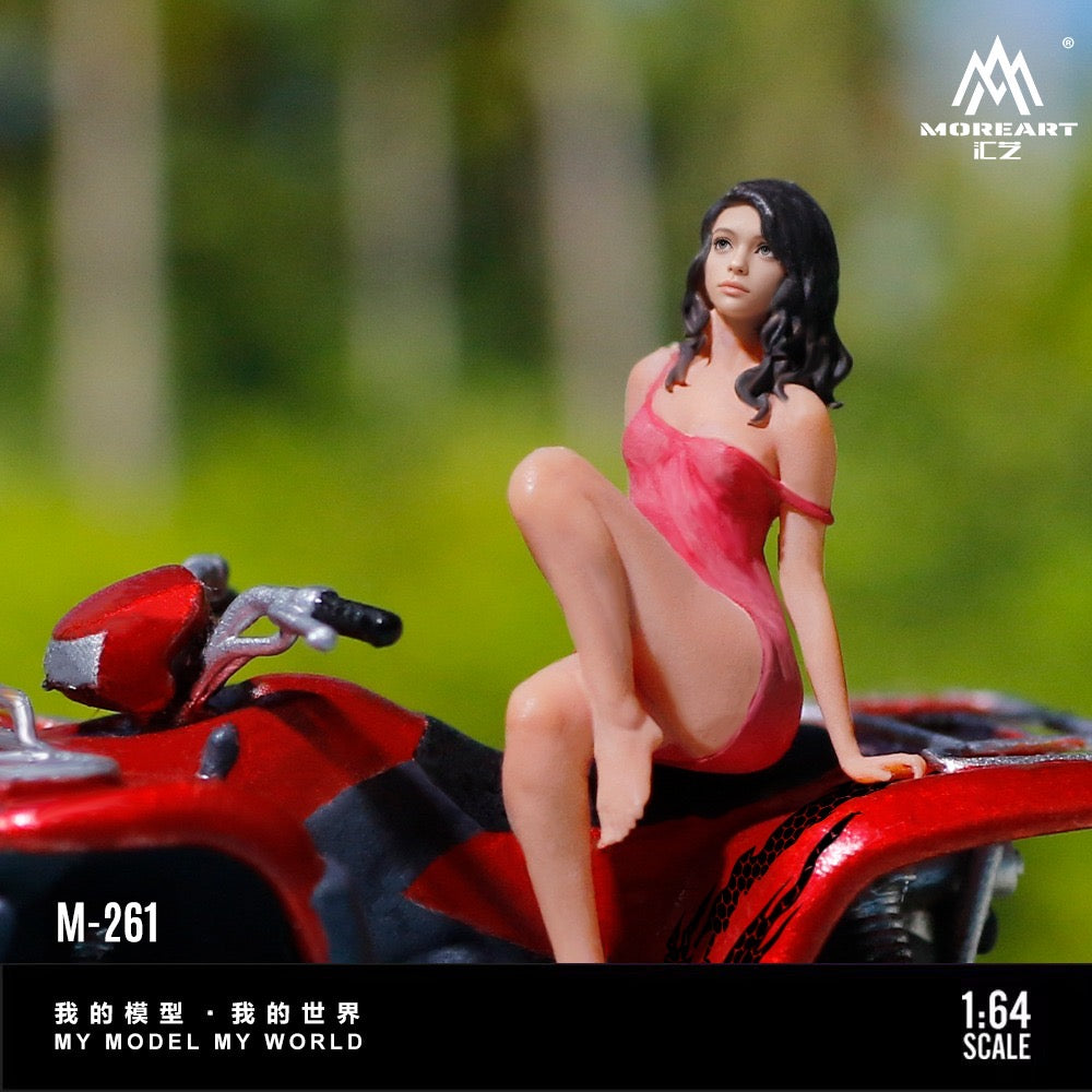 MoreArt - Pre-Order - Scarlet Beach ATV sexy Lady Figur Set - Resin - MO222261