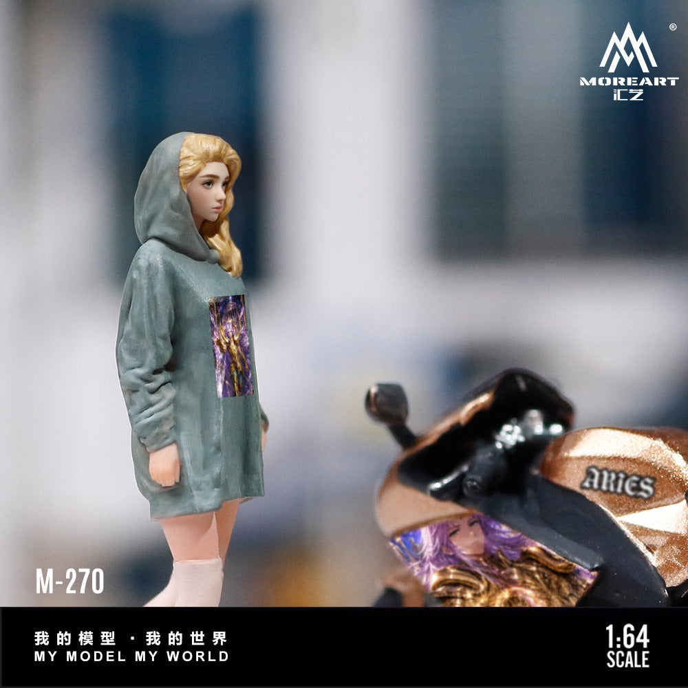 MoreArt - Pre-Order - Kawasaki Aries Lady Rider Figure Set - Resin - MO222270