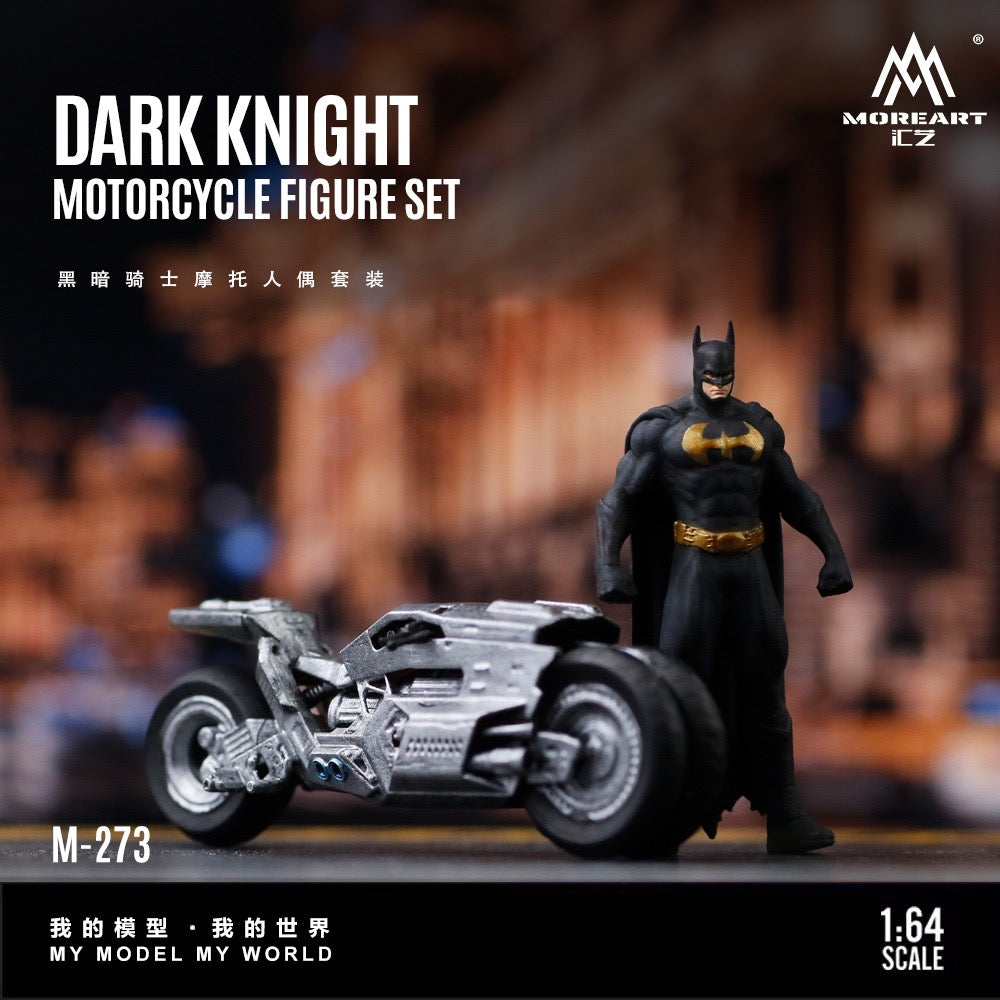 MoreArt - Pre-Order - Dark Knight Motorcycle Figure Set - Resin - MO222273