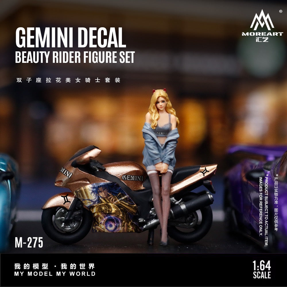 MoreArt - Pre-Order - Beauty Female Rider Motorcycle Figure Set - MO222275