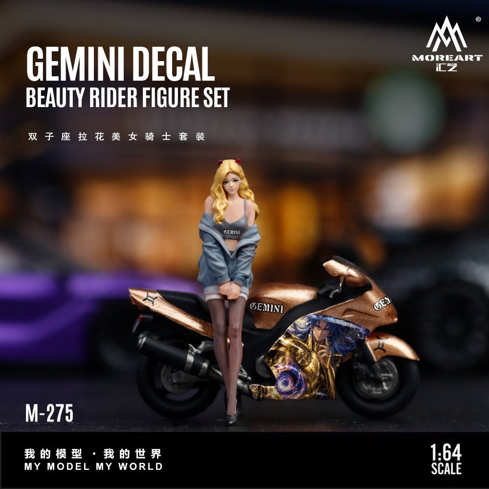 MoreArt - Pre-Order - Beauty Female Rider Motorcycle Figure Set - MO222275