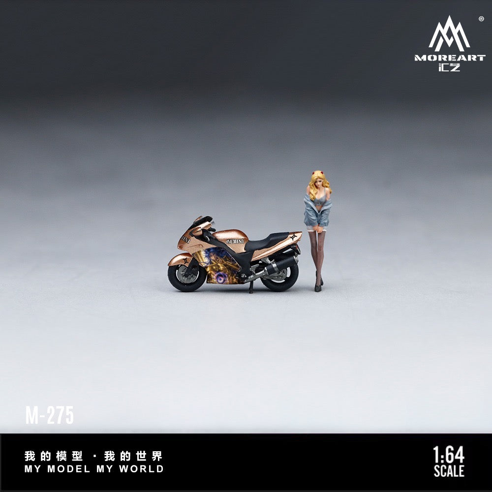 MoreArt - Pre-Order - Beauty Female Rider Motorcycle Figure Set - MO222275