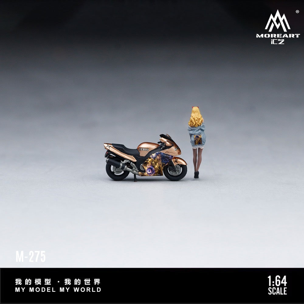 MoreArt - Pre-Order - Beauty Female Rider Motorcycle Figure Set - MO222275