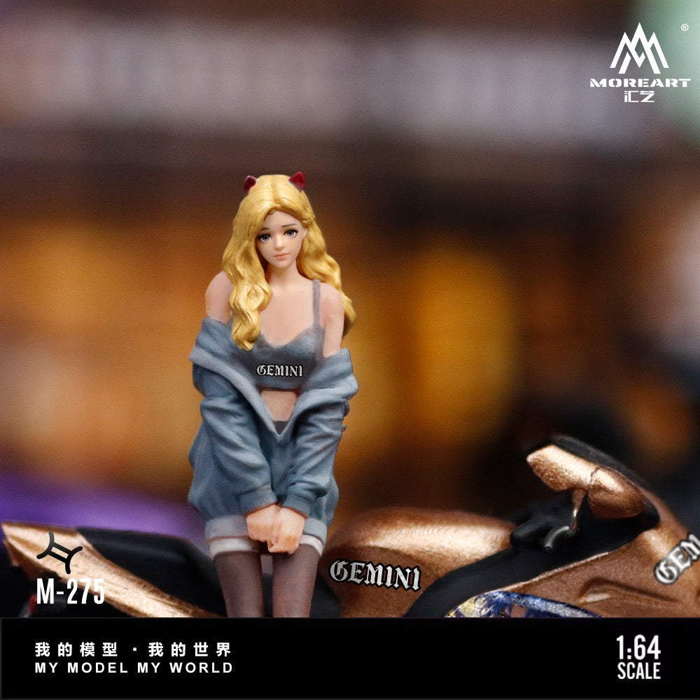 MoreArt - Pre-Order - Beauty Female Rider Motorcycle Figure Set - MO222275
