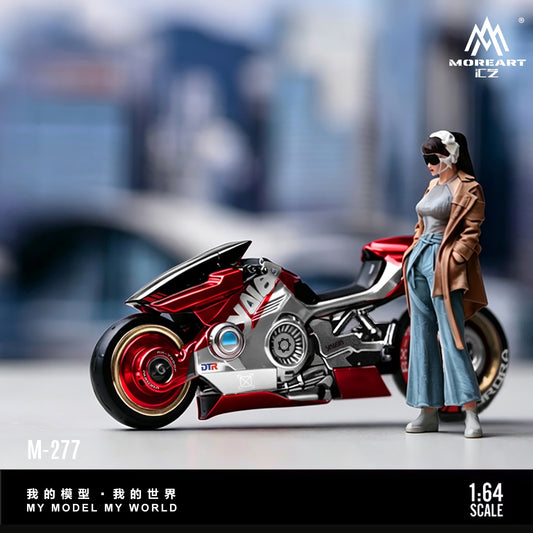 MoreArt - Pre-Order - Cyber Cool Motorcycle Figure Set - Resin - MO222277