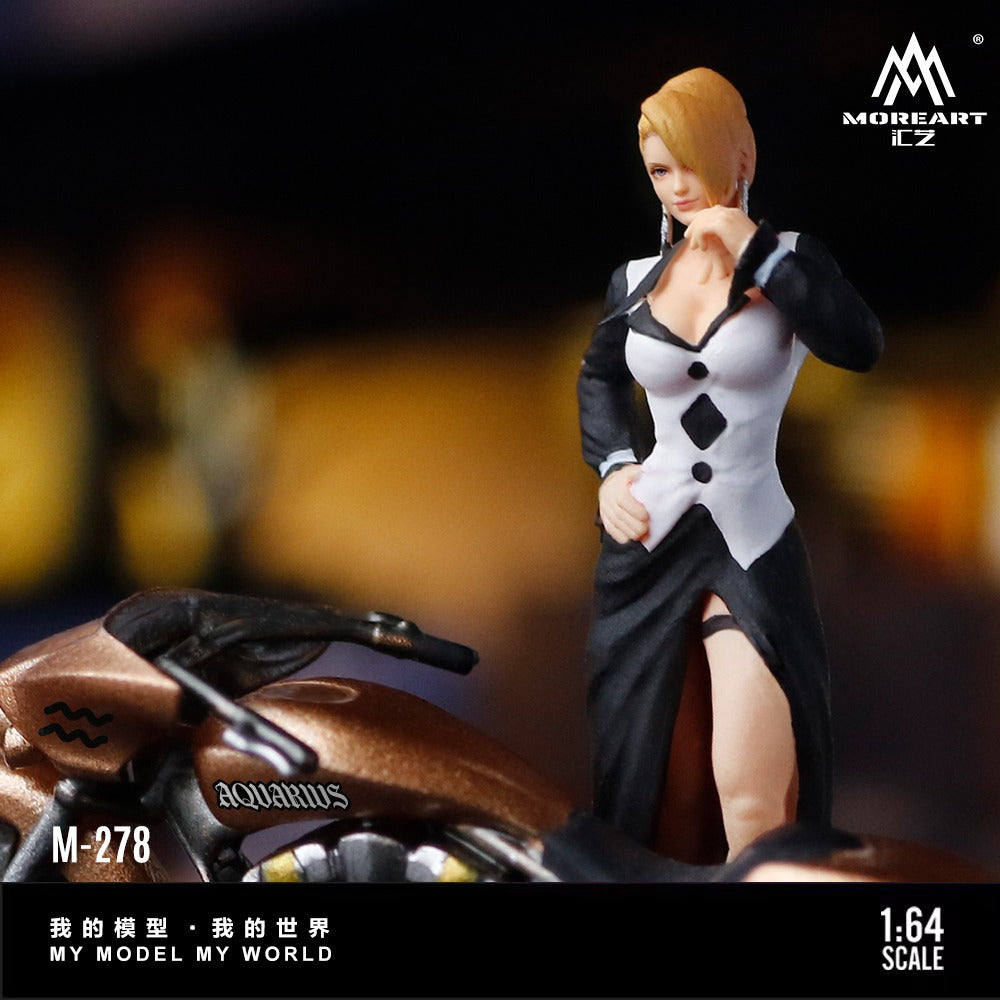 MoreArt - Pre-Order - Aquarius Decal Female Rider Figure Set - Resin - MO222278