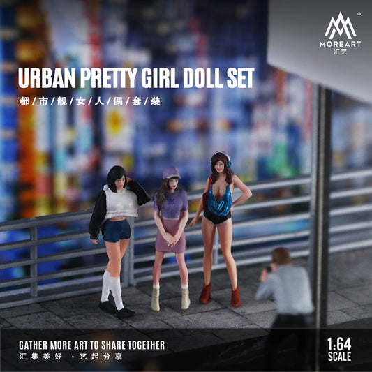 MoreArt - Pre-Order - Urban Pretty Girl Doll Figure Set - Resin - MO223035