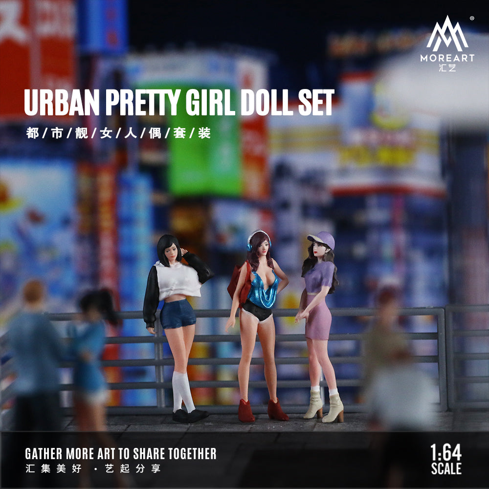 MoreArt - Pre-Order - Urban Pretty Girl Doll Figure Set - Resin - MO223035