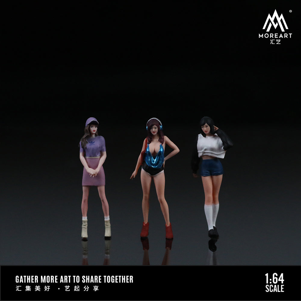 MoreArt - Pre-Order - Urban Pretty Girl Doll Figure Set - Resin - MO223035