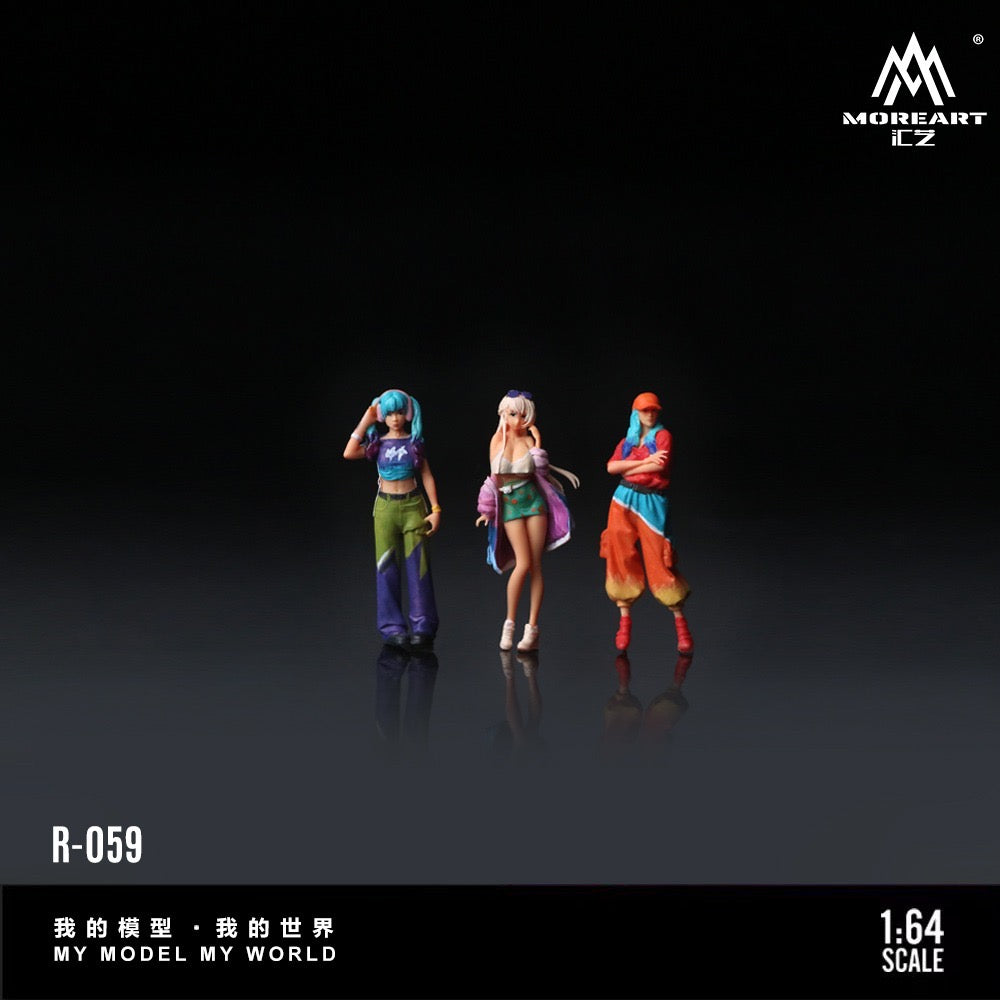 MoreArt - Pre-Order - Trendy Girl Figure Set - Resin - MO223059
