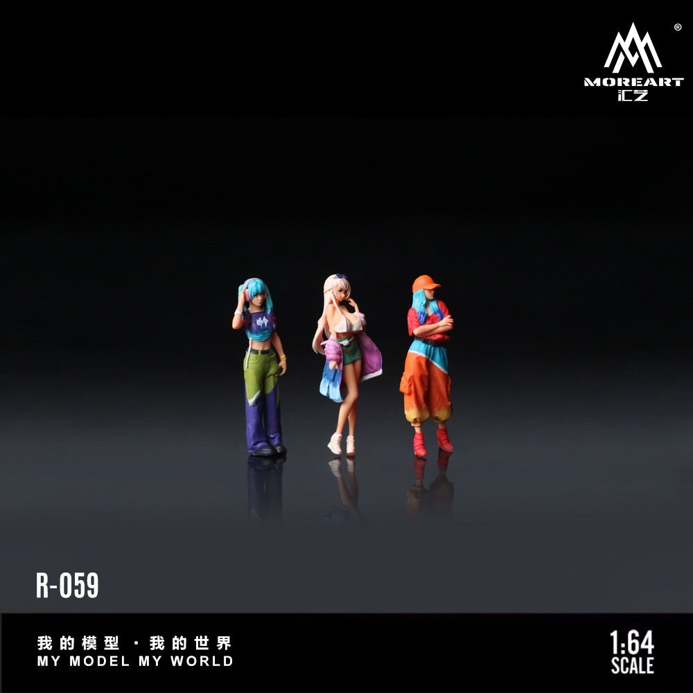 MoreArt - Pre-Order - Trendy Girl Figure Set - Resin - MO223059