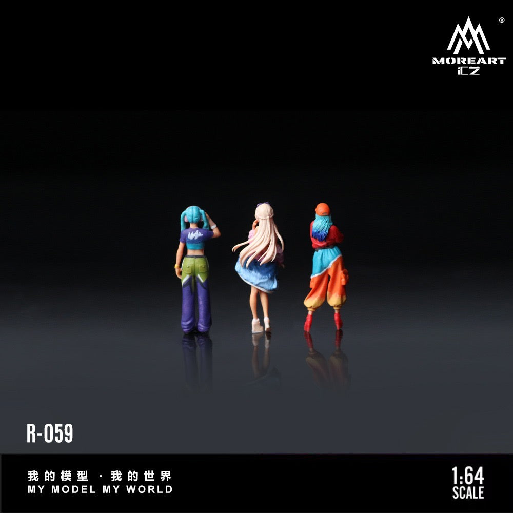 MoreArt - Pre-Order - Trendy Girl Figure Set - Resin - MO223059