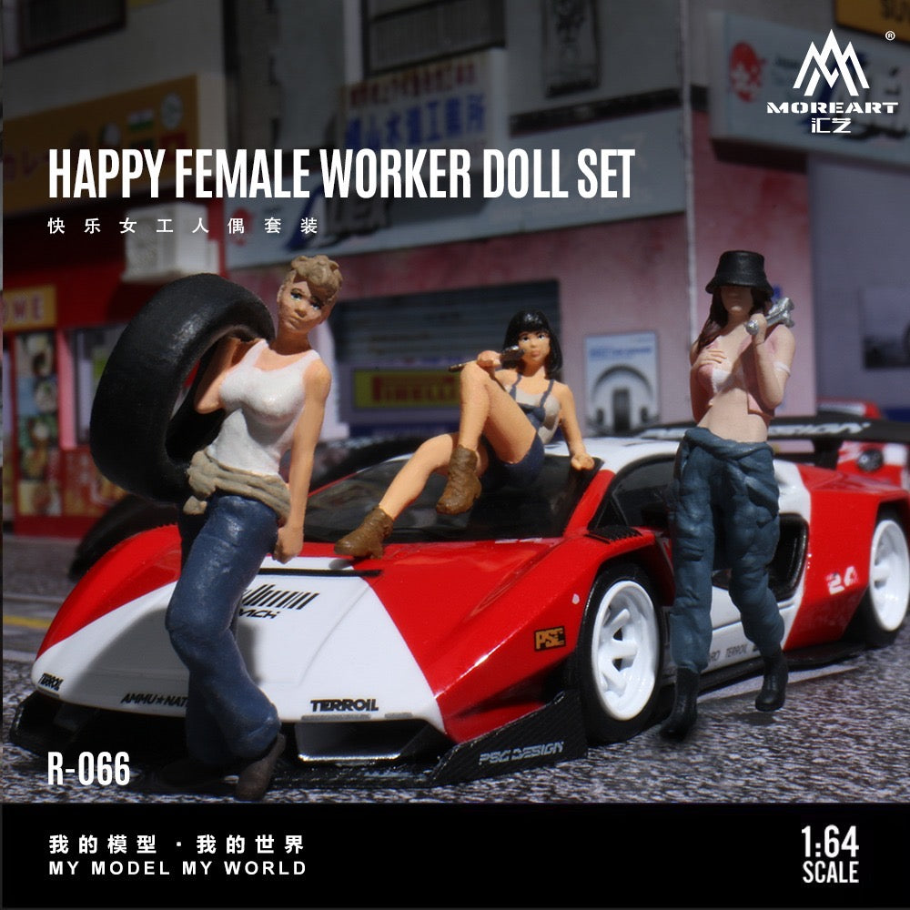 MoreArt - Pre-Order - Happy Female Worker Doll Set - MO223066