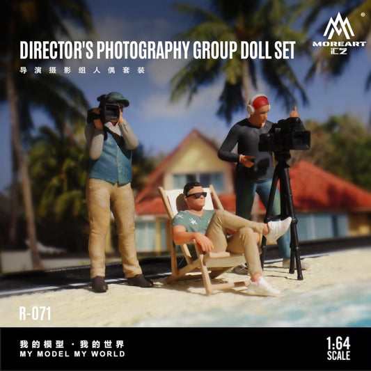 Pre-Order bis 16.10.2025 - MoreArt - Photography Team Figure Set Resin - MO223071