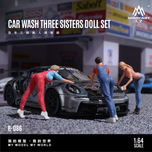 MoreArt - Pre-Order - Car Wash Sisters Doll Set - Resin - MO223086