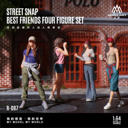 MoreArt - Pre-Order - Street Snap Best Friends Four Figure Set - Resin - MO223087