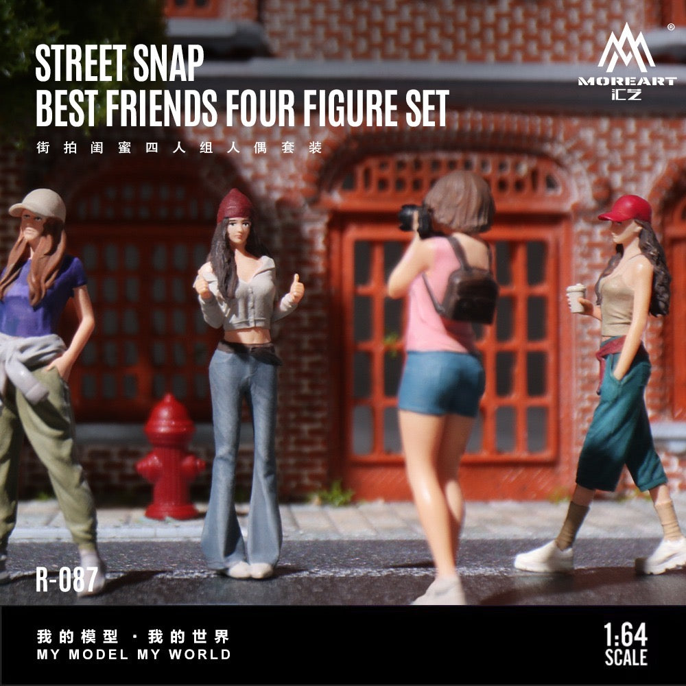MoreArt - Pre-Order - Street Snap Best Friends Four Figure Set - Resin - MO223087