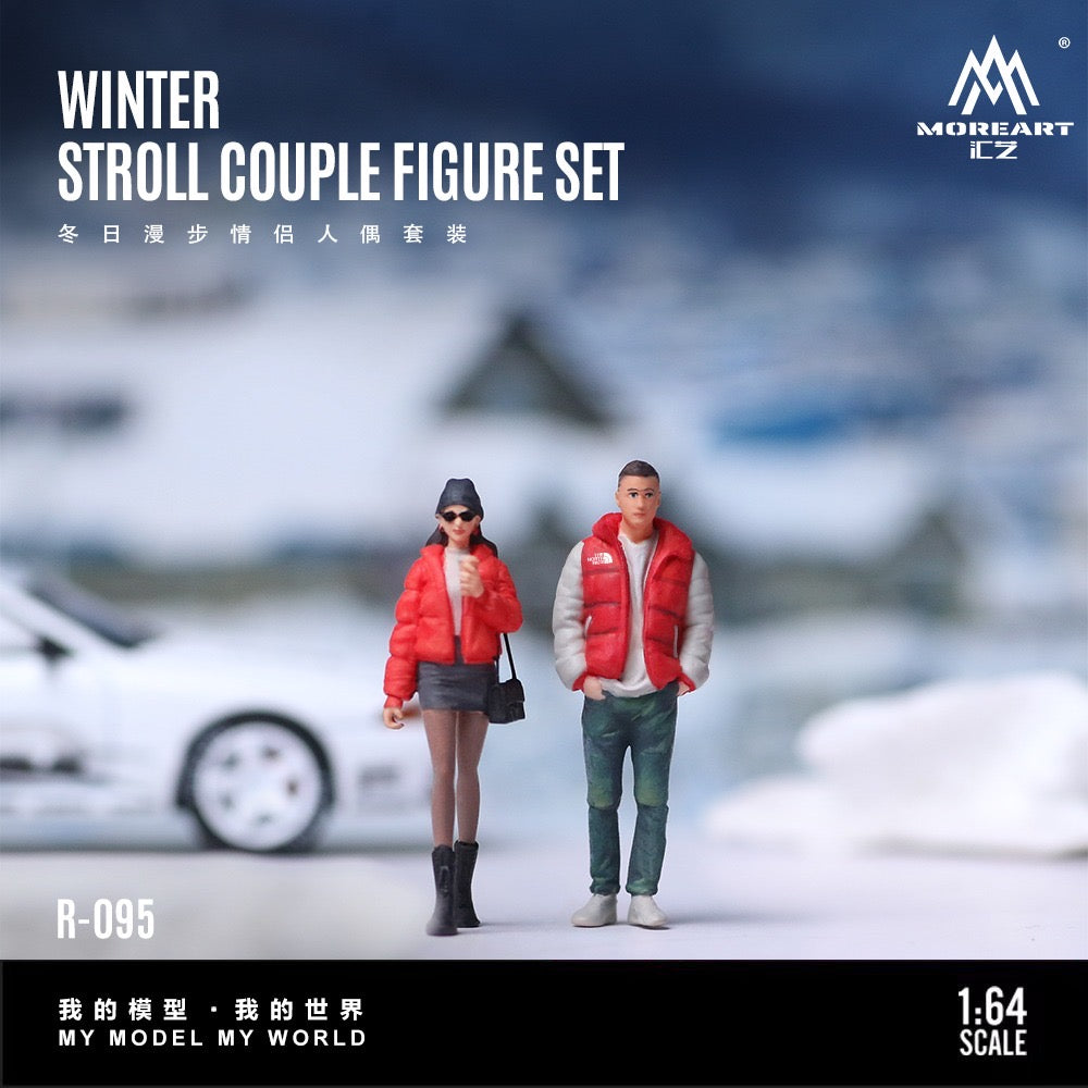 MoreArt - Pre-Order - Winter Walk Couple Doll Set - Resin - MO223095