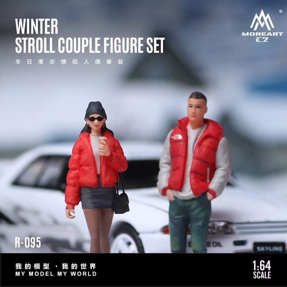 MoreArt - Pre-Order - Winter Walk Couple Doll Set - Resin - MO223095