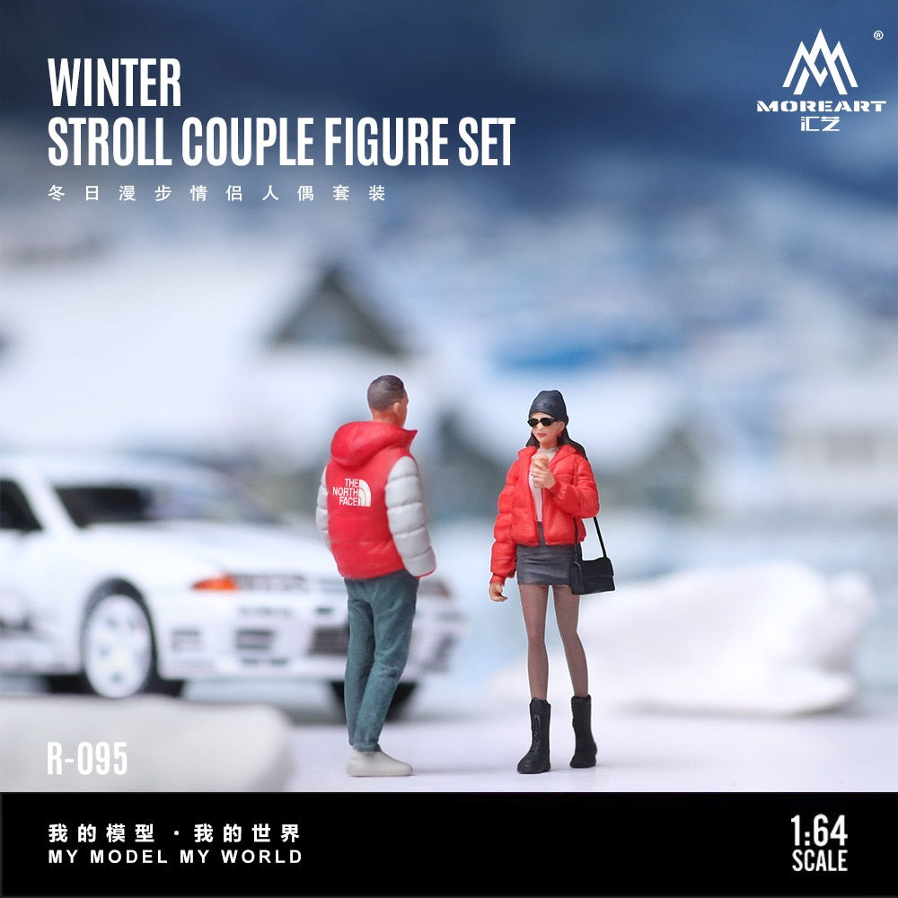MoreArt - Pre-Order - Winter Walk Couple Doll Set - Resin - MO223095