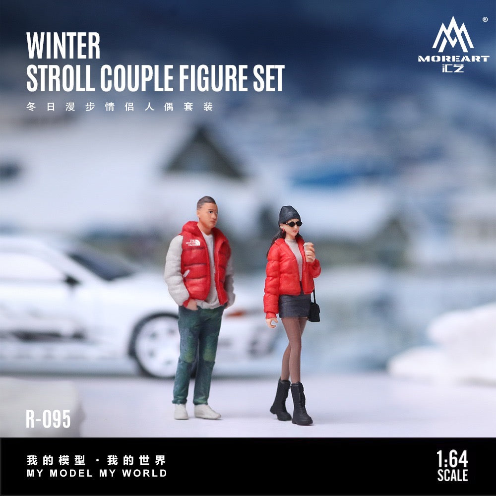 MoreArt - Pre-Order - Winter Walk Couple Doll Set - Resin - MO223095